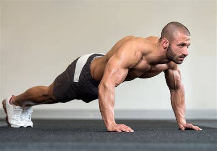 doing push ups