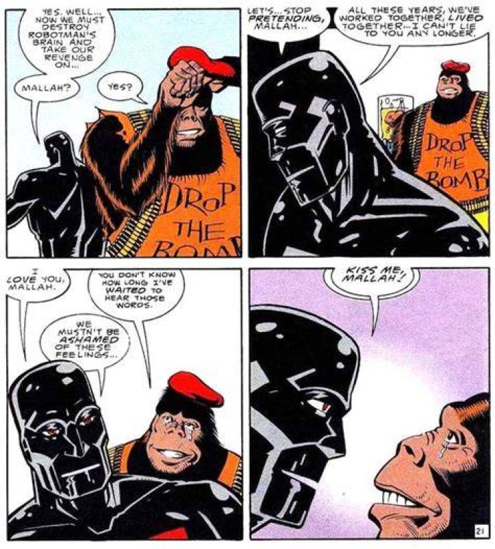 Doom Patrol's Brain and Monsieur Mallah Are Lovers in the Comics