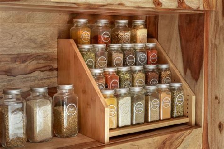 Door-Mounted Spice and Lid Racks