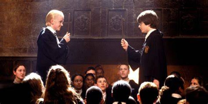Draco and Harry duel