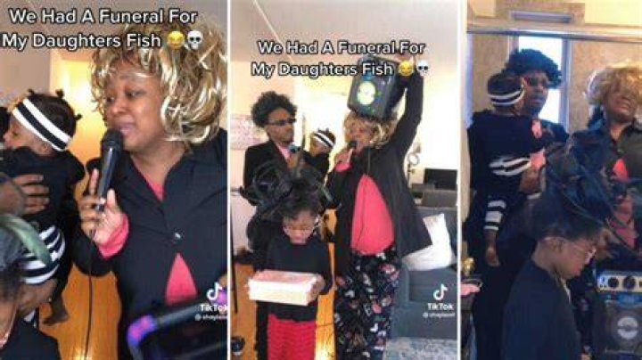 Dramatic Parents Hold Funeral for Pet Fish To Help Grieving Daughter in Hilarious TikTok Video