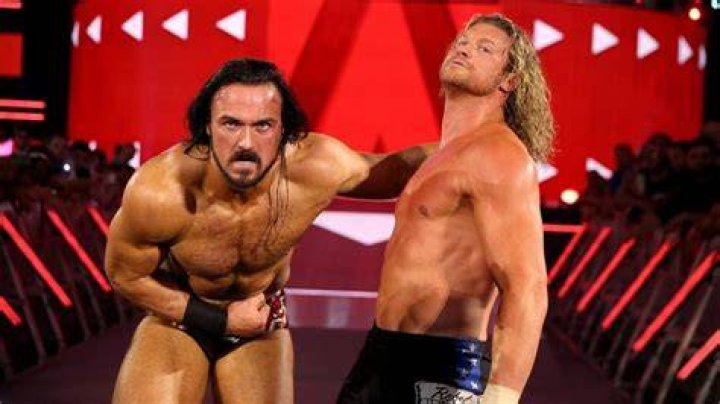 Drew McIntyre with Dolph Ziggler and Shane McMahon