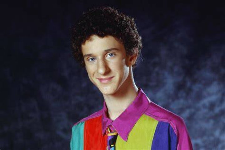 Dustin Diamond as Screech and Mario Lopez as Slater in Saved by the Bell
