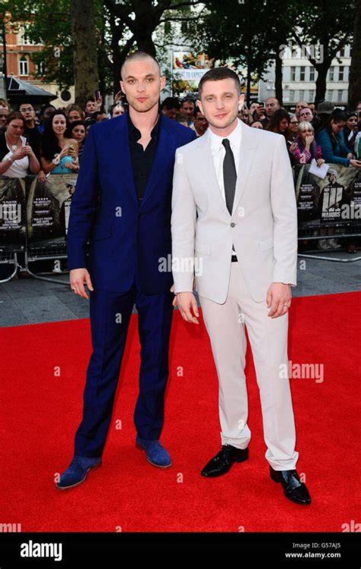 Ed skrein ben drew arriving uk premiere ill empire cinema hires stock