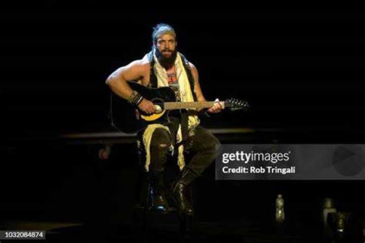 Elias playing the guitar