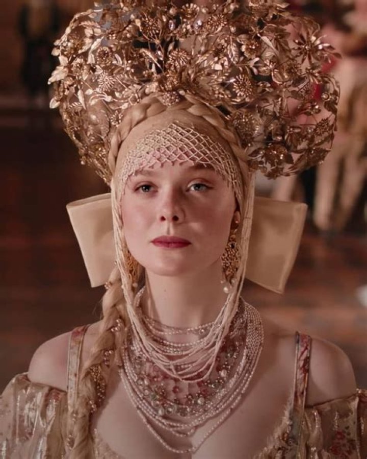 Elle Fanning as Catherine the Great in The Great