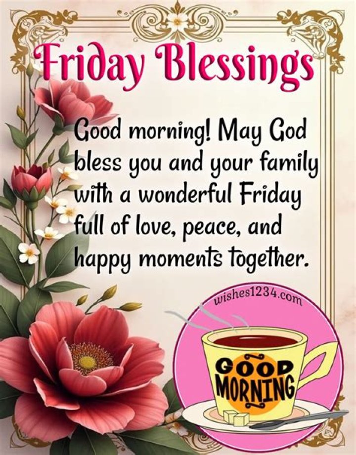 Embracing The Spirit Of Friday Blessings Good Morning