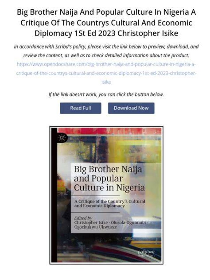 Exploring Big Naija: A Cultural And Economic Powerhouse Of Nigeria
