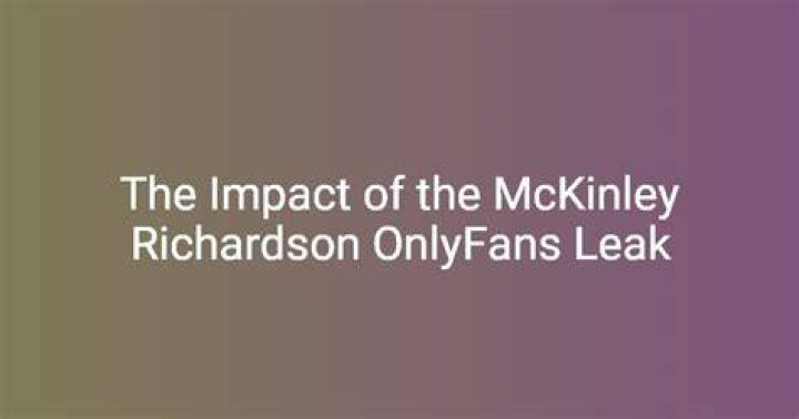 Exploring The Success Of OnlyFans Star McKinley: A Comprehensive Guide