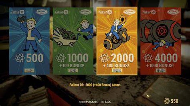 Fallout 76: this is how much Atoms cost in real money