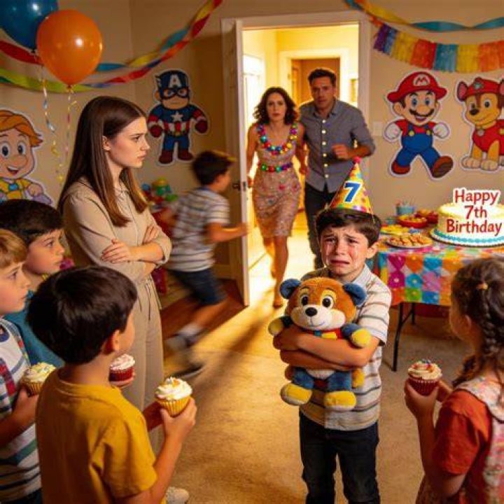 Family threw a party for a little boy