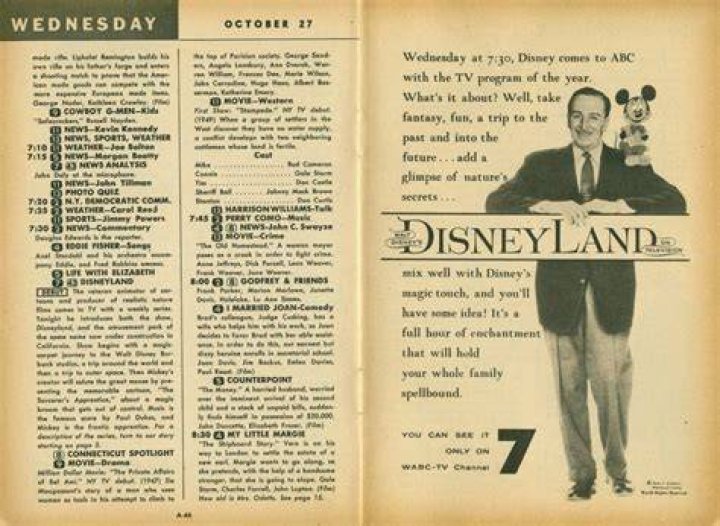 First Disneyland TV program