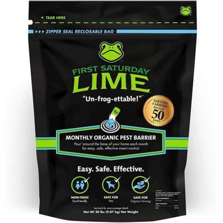 First Saturday Lime 20lb. Bag Monthly Insect Repellent