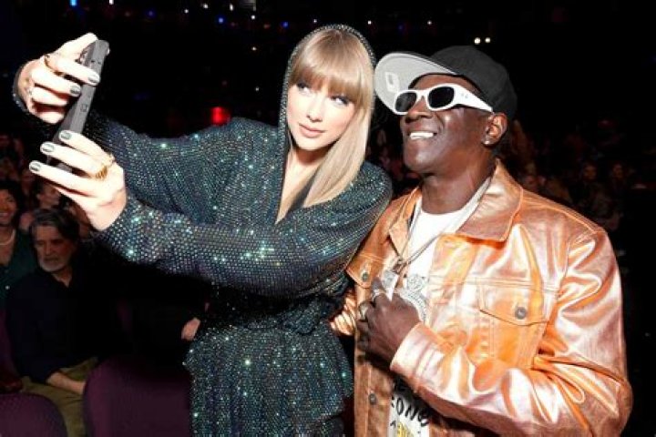Flavor Flav Wears Taylor Swift Easter Eggs to iHeart Awards, Snaps