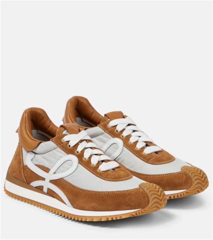 Flow Runner Mix Leather Sneakers