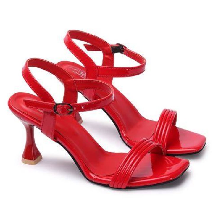 Footwear, Red, Sandal, High heels, Slingback, Shoe, Basic pump, Carmine, 
