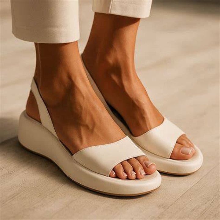 Footwear, White, Sandal, Slingback, Shoe, Beige, High heels, Strap, 