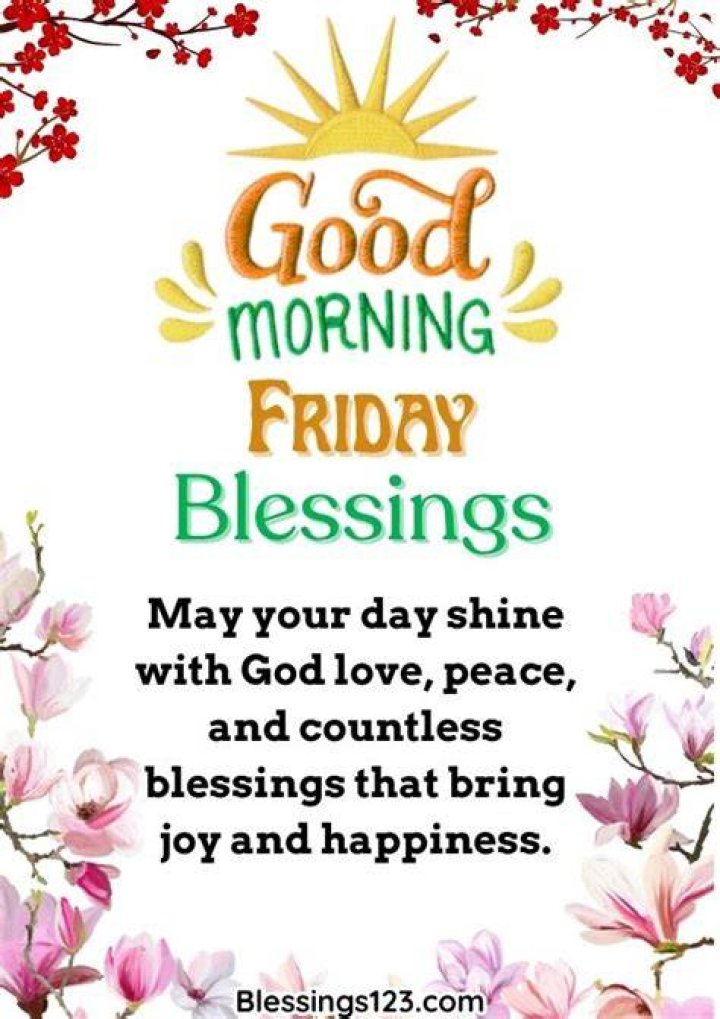 Friday Blessings, Good Morning Pictures, Photos, and Images for