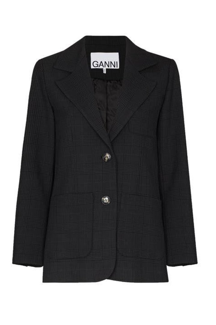 Ganni blazer - Miranda Hobbes style SATC wardrobe ganni blazer miranda hobbes style satc wardrobe