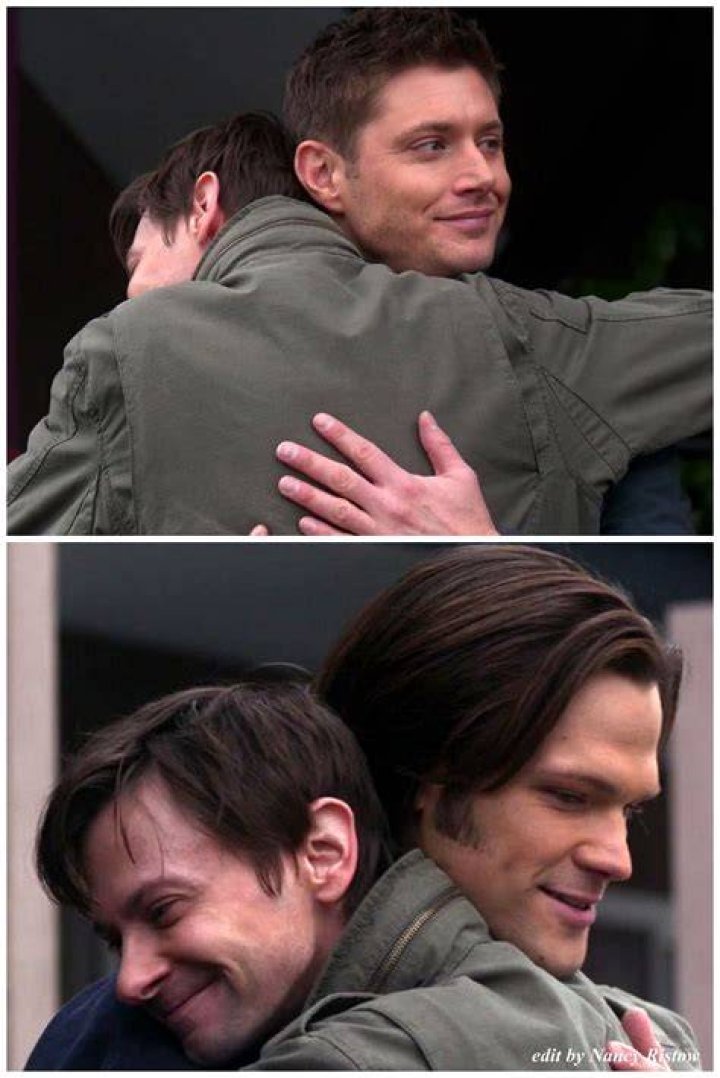 Garth hugs Sam in Supernatural