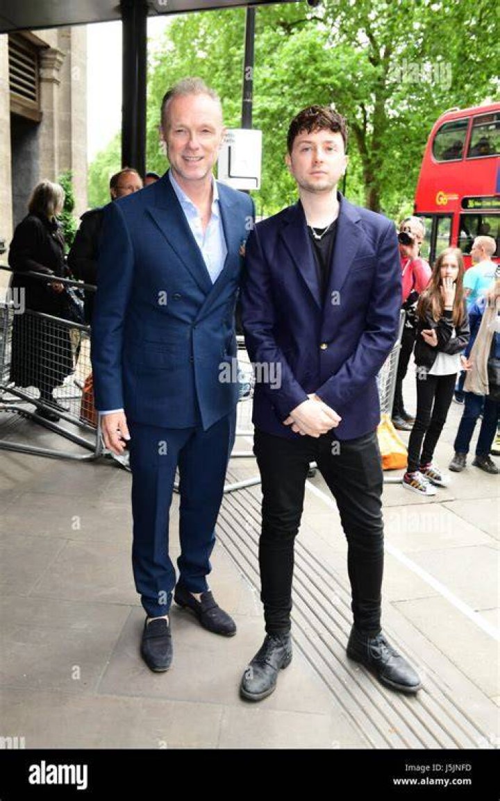 Gary Kemp and Finlay Munro in the Ray Ban rooms during day three of