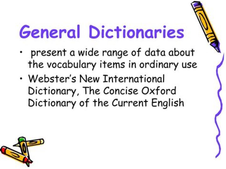 General dictionaries
