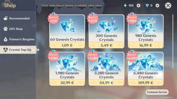 Genshin Impact: How to buy Genesis Crystals from Codashop