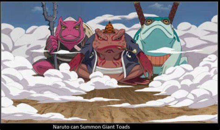 Giant toads of the Naruto franchise