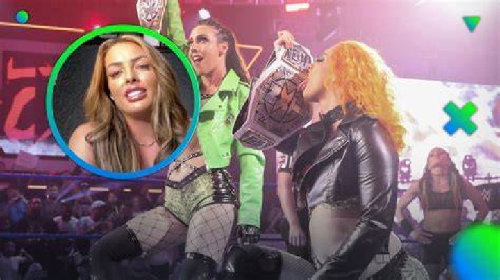 Gigi Dolin and Jacy Jane win the NXT Women's Tag Team Championship at NXT Halloween Havoc 2021.