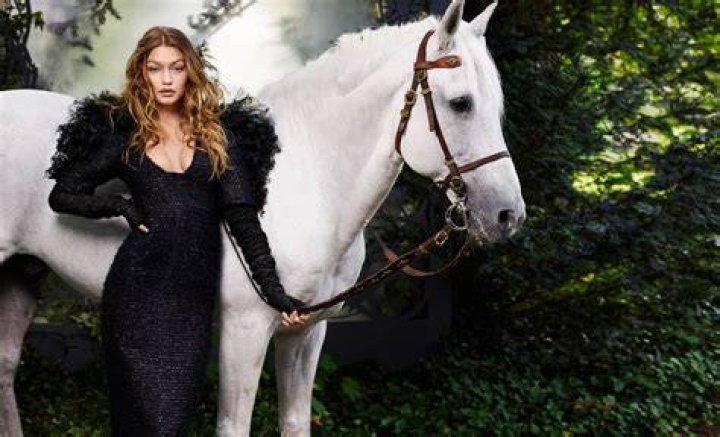 Gigi Hadid Poses Naked on a Horse