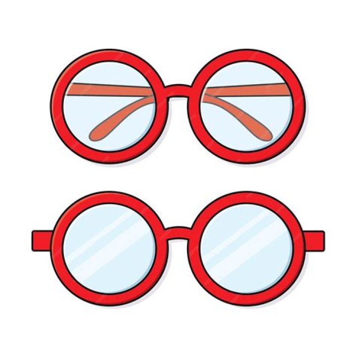 Glasses Vector Cartoon Eyeglasses or Sunglasses in Stylish Shapes for