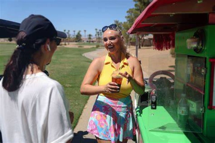 Golf cart girl Golf cart girl