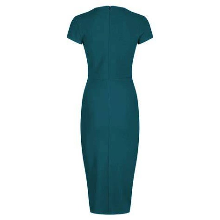 Green, Shelf, Dress, Waist, Teal, Gown, Shelving, Long hair, Blond, Abdomen, 