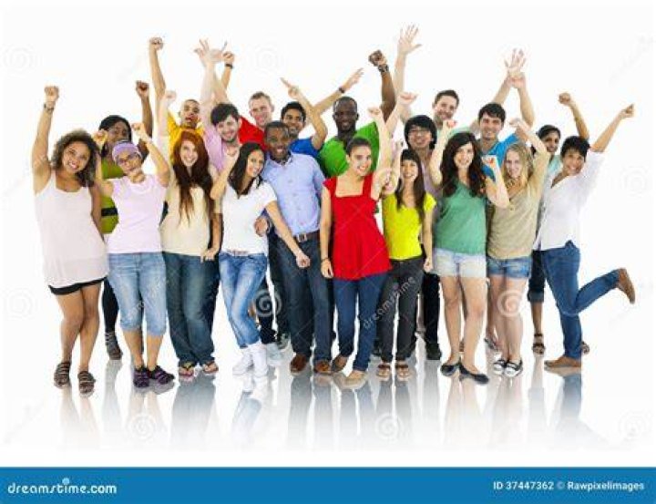 Group of young people at a party taking photos group of young people at a party taking photos