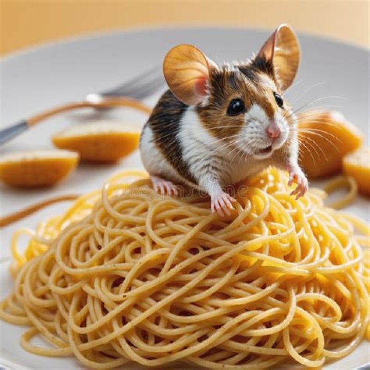 hamster in a plate with various nuts eats