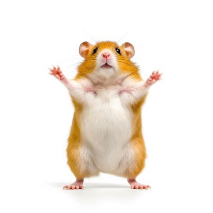 hamster standing on its hind legs