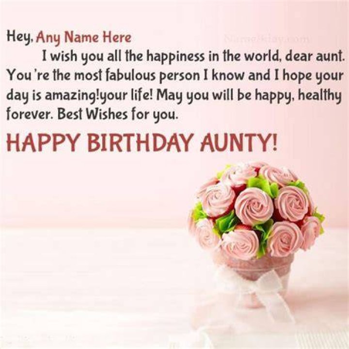 Happy birthday aunty messages and wishes Happy birthday aunty messages and wishes