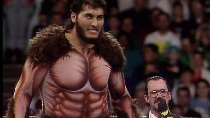 Harvey Wippleman and Giant Gonzalez at WrestleMania 9