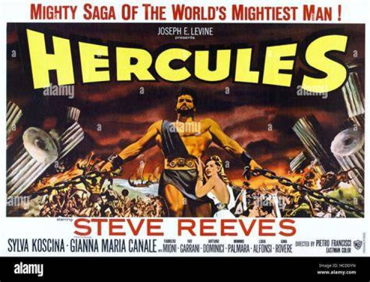 HERCULES, (aka LE FATICHE DI ERCOLE), Steve Reeves, 1958 HERCULES, (aka LE FATICHE DI ERCOLE), Steve Reeves, 1958