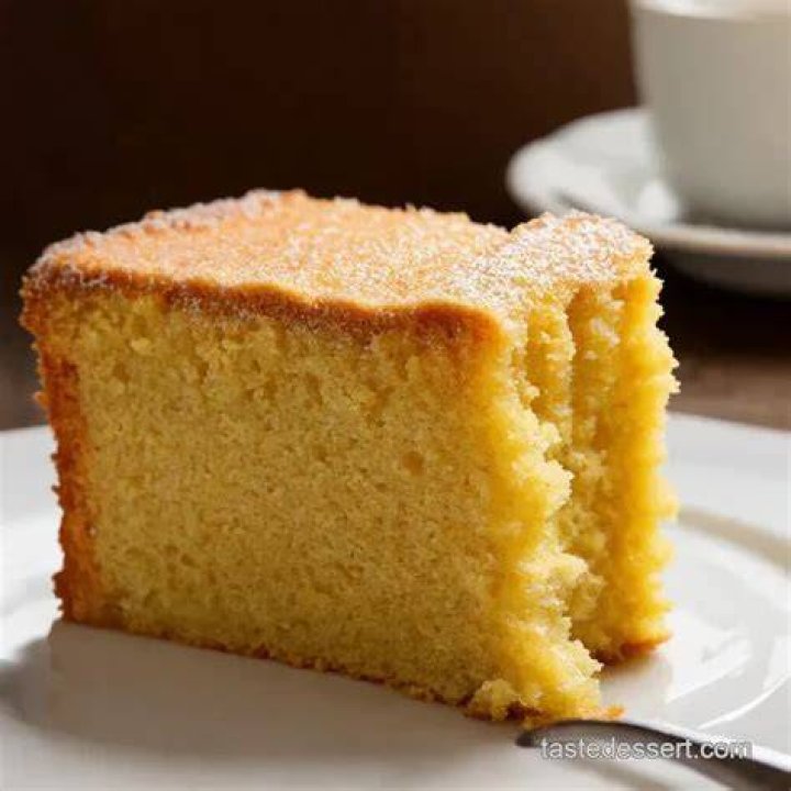 Homemade hot milk sponge cake