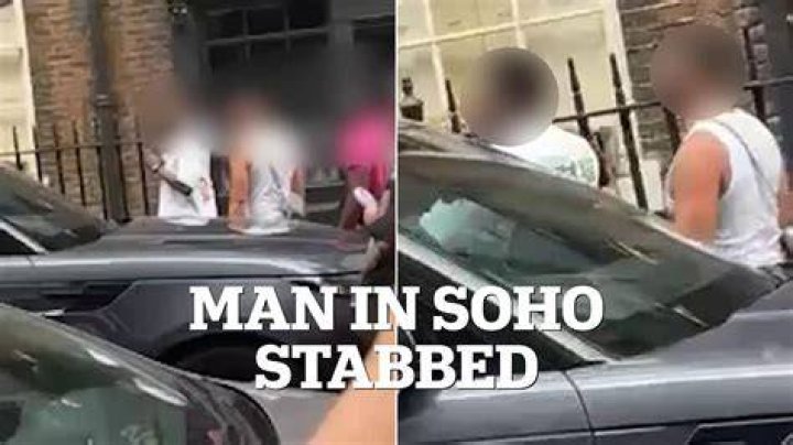 Horrific moment man is stabbed to death in front of girlfriend in