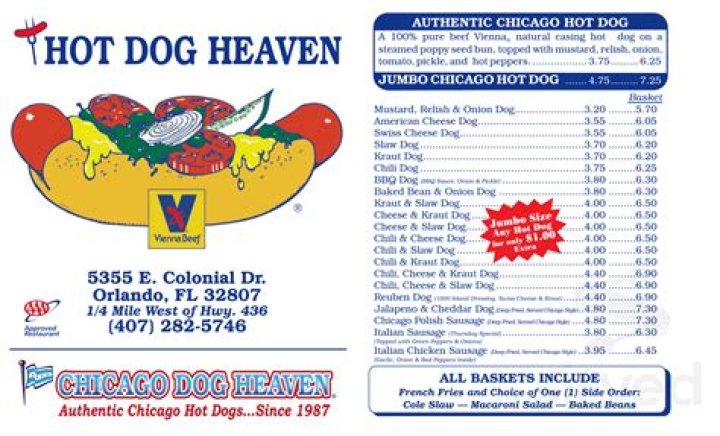 Hot Dog Heaven Menu: A Culinary Delight For Hot Dog Enthusiasts