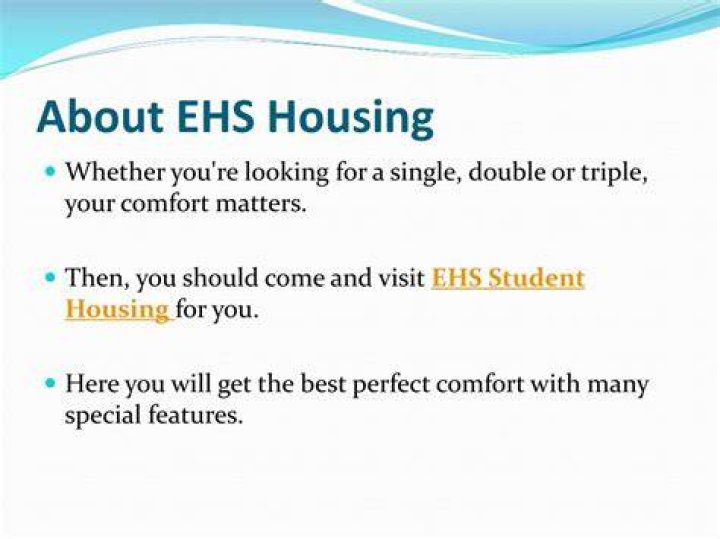 How much is EHS housing?