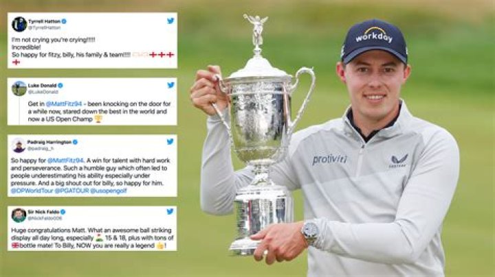 How Social Media Reacted To Matt Fitzpatrick's US Open Win