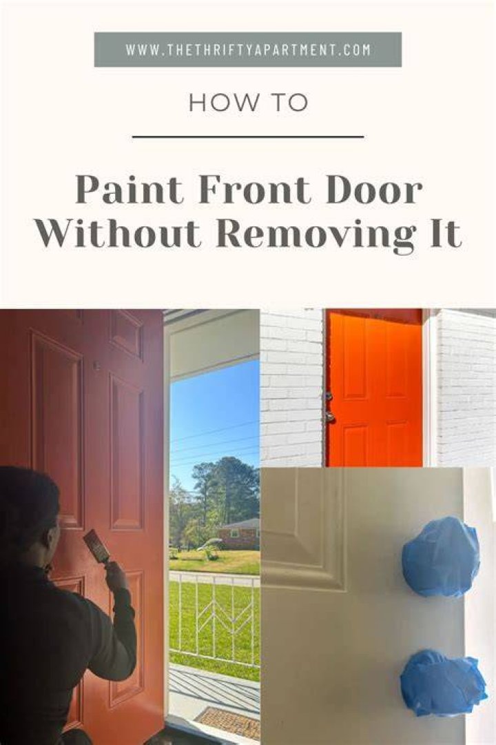 How to Paint a Front Door Without Removing It Off Its Hinges