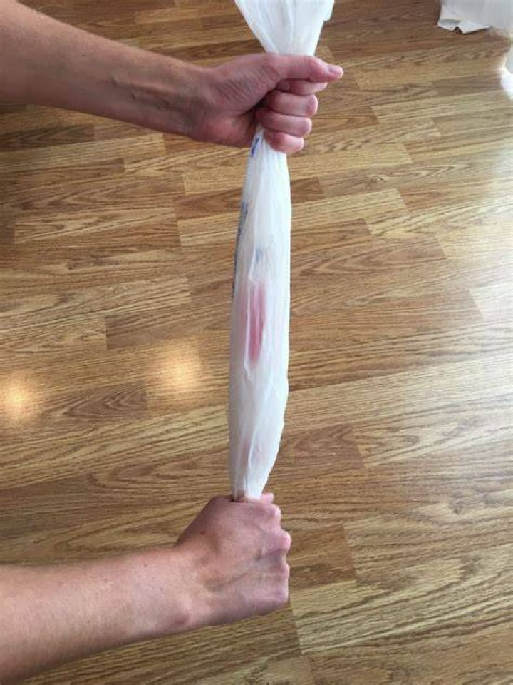How to put on compression stockings with a plastic bag?