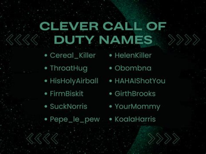 Insane names for Call Of Duty Mobile