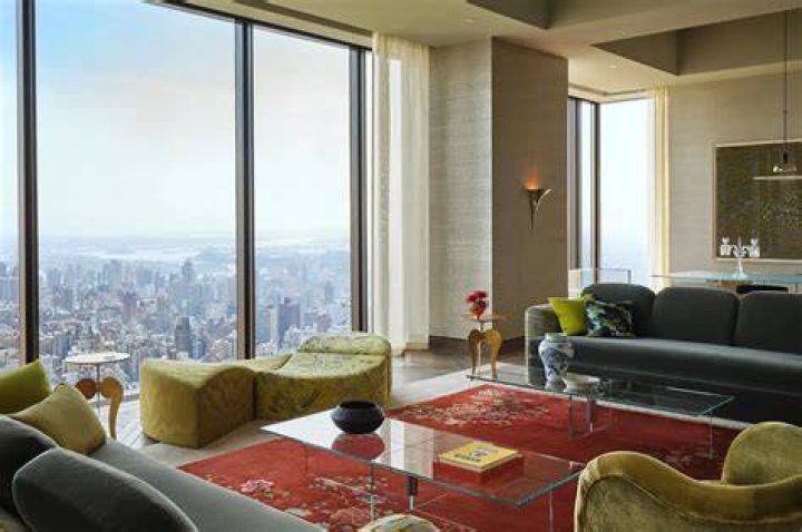 Inside a Rafael de Cárdenas-designed full-floor model unit at 111 West 57th Street