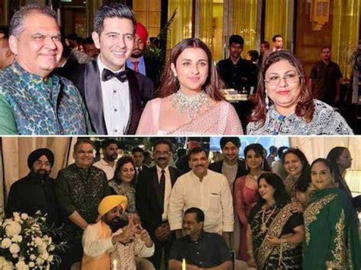 Inside pics from Parineeti Chopra and Raghav Chadha's reception party