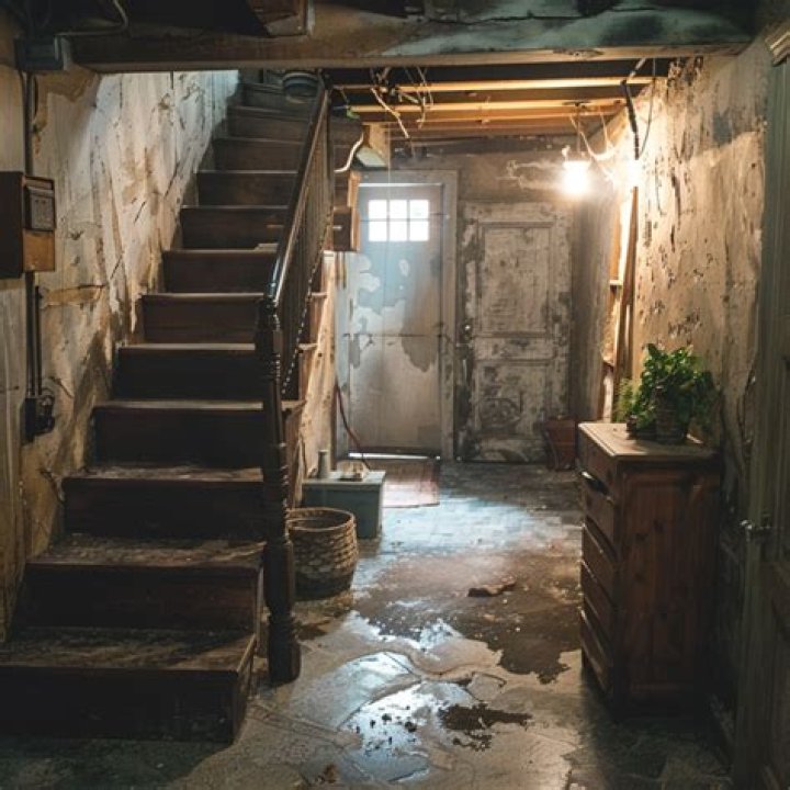Inside the basement where he imprisoned his daughter. Photo / Getty Images